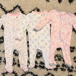 3 Cloud Island Footie Pajamas - onesies